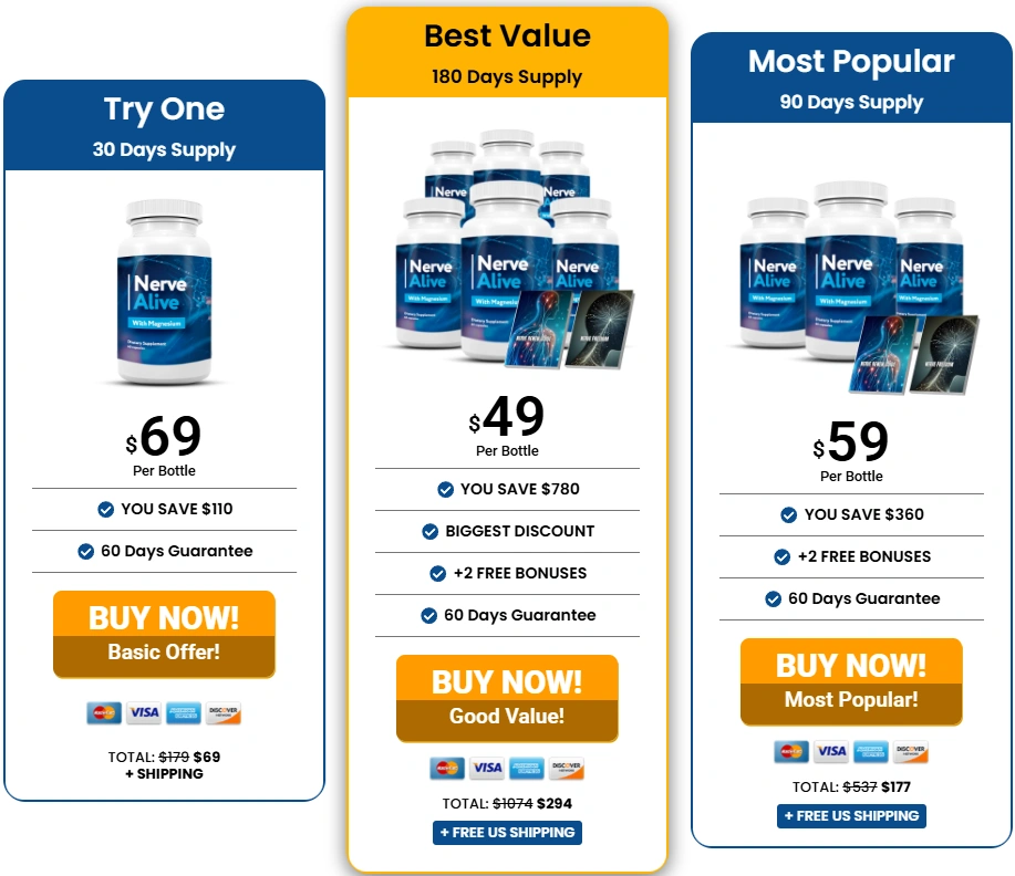 Nerve Alive Official Website Pricing and Special Deals Nerve Alive Official Price Packages and Discount Offers